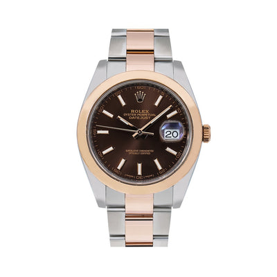 Rolex Datejust 126301 41MM Brown Dial With Two Tone Bracelet