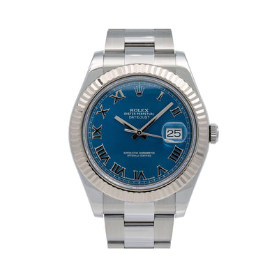 Rolex Datejust II 116334 41MM Blue Dial With Stainless Steel Oyster Bracelet