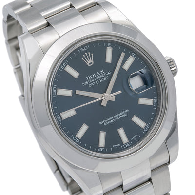 Rolex Datejust II 116300 41MM Blue Dial With Stainless Steel Oyster Bracelet