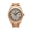 Rolex Day-Date II 218235 41MM Silver Dial With Rose Gold President Bracelet