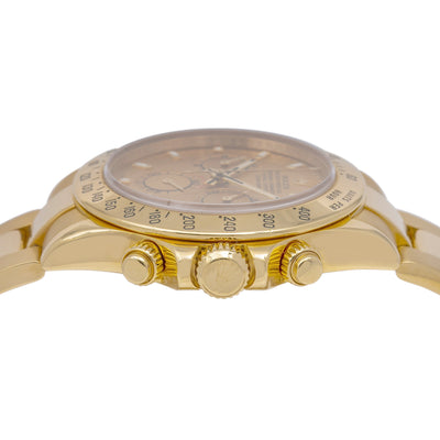 Rolex Daytona 116508 40MM Champagne Dial With Yellow Gold Bracelet