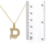 Unisex 14K Yellow Gold Pendant with 2.39 CT Diamonds