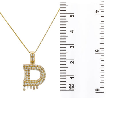 Unisex 14K Yellow Gold Pendant with 2.39 CT Diamonds