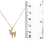 Unisex 14K Yellow Gold Pendant with 0.55 CT Diamonds