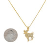 Unisex 14K Yellow Gold Pendant with 0.55 CT Diamonds