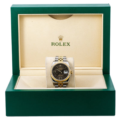 Rolex Datejust 116233 36MM Black Dial With Two Tone Bracelet