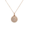 Women's 14K Rose Gold Pendant with 1.80 CT Diamonds