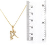 Unisex 14K Yellow Gold  Pendant with 0.48 CT Diamonds