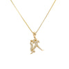 Unisex 14K Yellow Gold  Pendant with 0.48 CT Diamonds