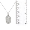 Unisex 14K White Gold Pendant with 2.40 CT Diamonds