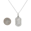 Unisex 14K White Gold Pendant with 2.40 CT Diamonds