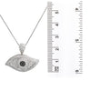 Unisex 14K White Gold Pendant with 5.51 CT Diamonds