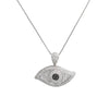 Unisex 14K White Gold Pendant with 5.51 CT Diamonds