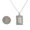 Unisex 14K White Gold Pendant with 2.25 CT Diamonds