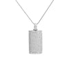 Unisex 14K White Gold Pendant with 4.09 CT Diamonds