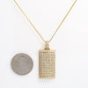 Unisex 14K Yellow Gold Pendant with 3.95 CT Diamonds