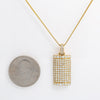 Unisex 14K Yellow Gold Pendant with 2.47 CT Diamonds