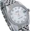 Rolex Lady-Datejust Diamond Watch, 178240 31mm, Silver Diamond Dial With Stainless Steel Bracelet