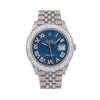 Rolex Datejust Diamond Watch, 126300 41mm, Blue Diamond Dial With Stainless Steel Jubilee Bracelet