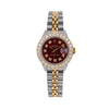 Rolex DateJust Diamond Watch, 6917 26mm, Red Diamond Dial With Two Tone Jubilee Bracelet