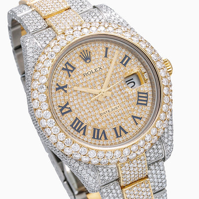 Rolex Datejust II Diamond Watch, 116333 41mm, Champagne Diamond Dial With 22.75 CT Diamonds