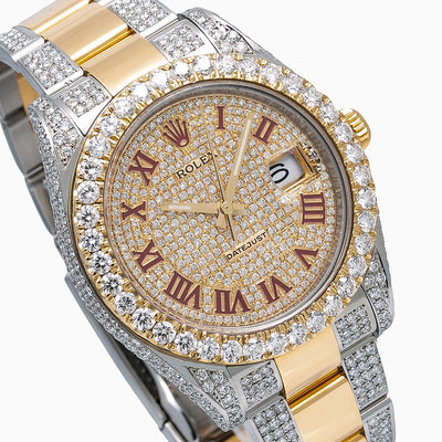 Rolex Datejust II Diamond Watch, 116333 41mm, Champagne Diamond Dial With 11.75 CT Diamonds