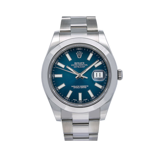 Rolex Datejust II 116300 41MM Blue Dial With Stainless Steel Oyster Bracelet