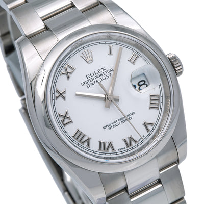 Rolex Datejust 116200 36MM White Dial With Stainless Steel Oyster Bracelet