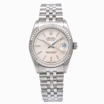 Rolex Lady-Datejust 68274 31MM Silver Dial With Jubilee Stainless Steel Bracelet