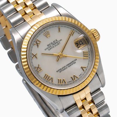 Rolex Datejust 68273 31mm Silver Dial With Two Tone Jubilee Bracelet