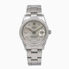 Rolex Oyster Perpetual Diamond Watch, Date 15010 34mm, Silver Diamond Dial With 1.20 CT Diamonds