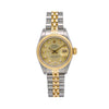 Rolex Lady-Datejust Diamond Watch, 69173 26mm, Champagne Diamond Dial With Two Tone Jubilee Bracelet