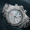 Breitling Super Avenger A13370 48MM White Diamond Dial With 20.71 CT Diamonds