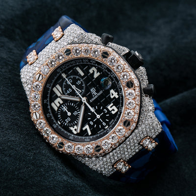 Audemars Piguet Royal Oak Offshore Chronograph 26170ST 42MM Black Dial With 23.50 CT Diamonds