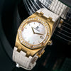 Audemars Piguet Royal Oak Lady 67601BA.ZZ.D012CR.03 33MM White FACTORY Mother of Pearl Dial With Leather Bracelet