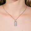 Unisex 14K White Gold Pendant with 2.41 CT Diamonds