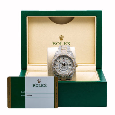 Rolex Sky-Dweller 326933 42MM White Dial With Two Tone Bracelet