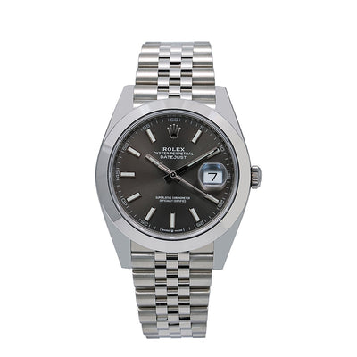 Rolex Datejust 126300 41MM Dark Rhodium Dial With Stainless Steel Bracelet