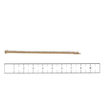 14K YELLOW GOLD WOMEN'S BRACELET WITH 6.50 CT DIAMONDS