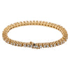 14K YELLOW GOLD WOMEN'S BRACELET WITH 6.50 CT DIAMONDS