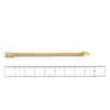 10K YELLOW GOLD WOMEN'S BRACELET WITH 7.50 CT DIAMONDS