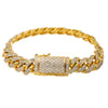 10K YELLOW GOLD WOMEN'S BRACELET WITH 7.50 CT DIAMONDS