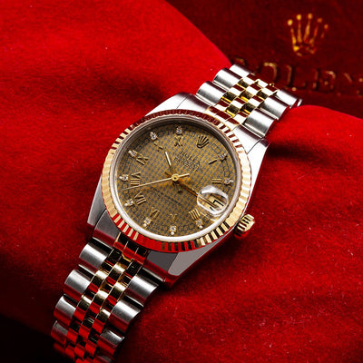 Rolex Lady-Datejust 68273 31MM Champagne Dial With Two Tone Bracelet