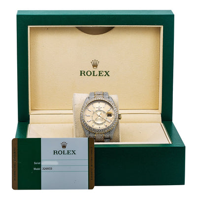 Rolex Sky-Dweller 326933 42MM Champagne Dial With Two Tone Oyster Bracelet