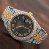 Rolex Datejust Diamond Watch, 126333 41mm, Black Diamond Dial With Two Tone Jubilee Bracelet