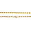 14k Hollow Rope Chain In White/Yellow Gold 18-30 Inches