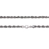 Men's 10K White Gold Hollow Rope Chain