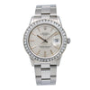 Rolex Oyster Perpetual Diamond Watch, Date 15010 34mm, Silver Dial With 2.5 CT Diamonds