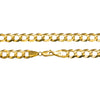 14K Yellow Gold Semi-Solid Curb Cuban Chain | Length Size 18"-28"