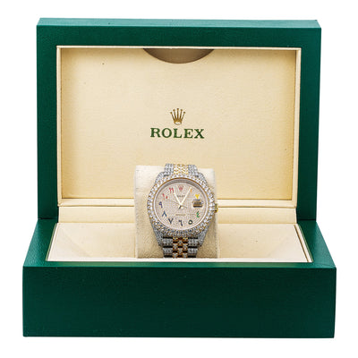 Rolex Datejust Diamond Watch, 126333 41mm, Champagne Diamond Dial With 17.25 CT Diamonds